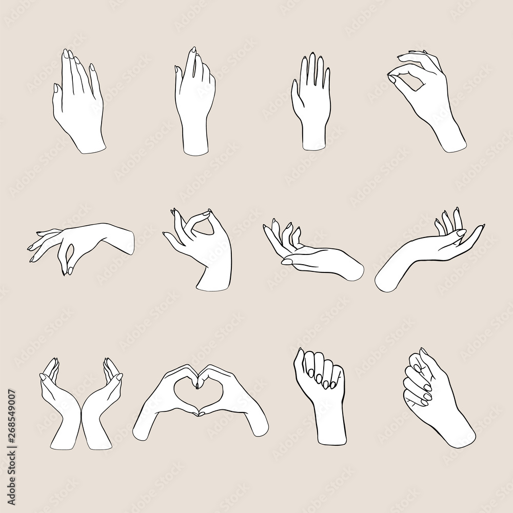 Women’s hands gestures 