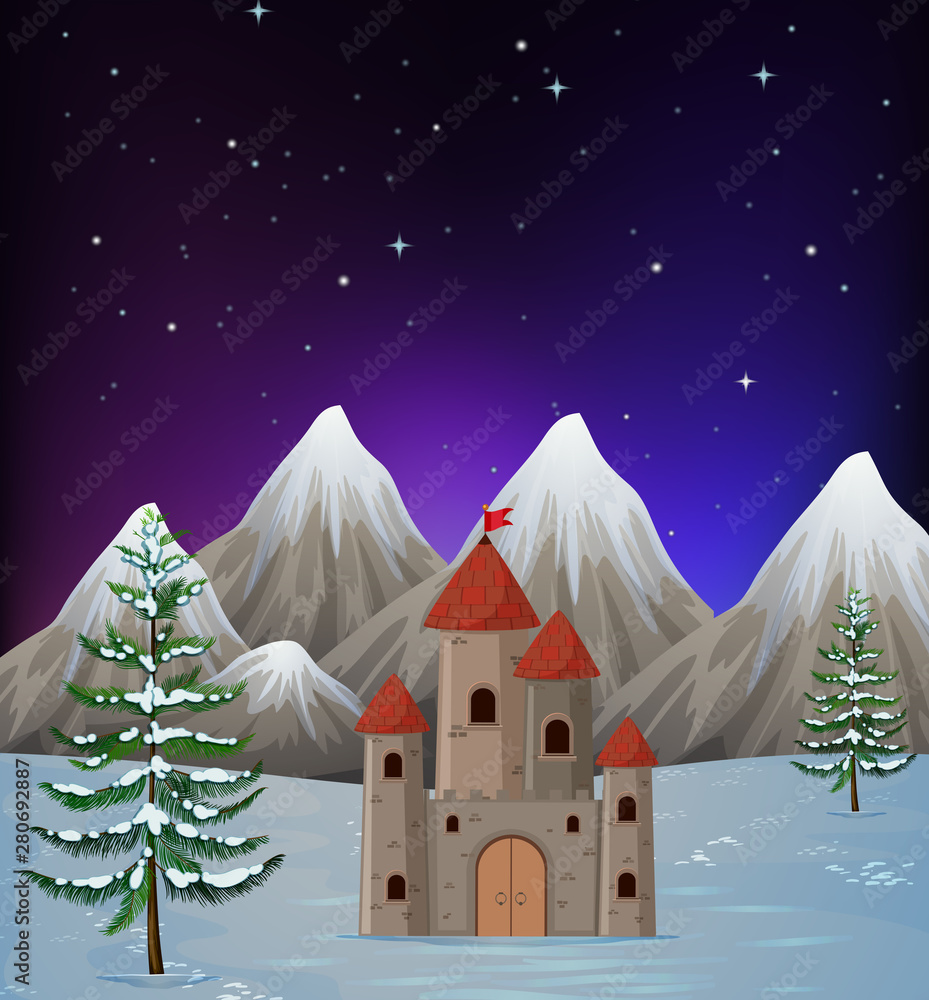 雪景城堡