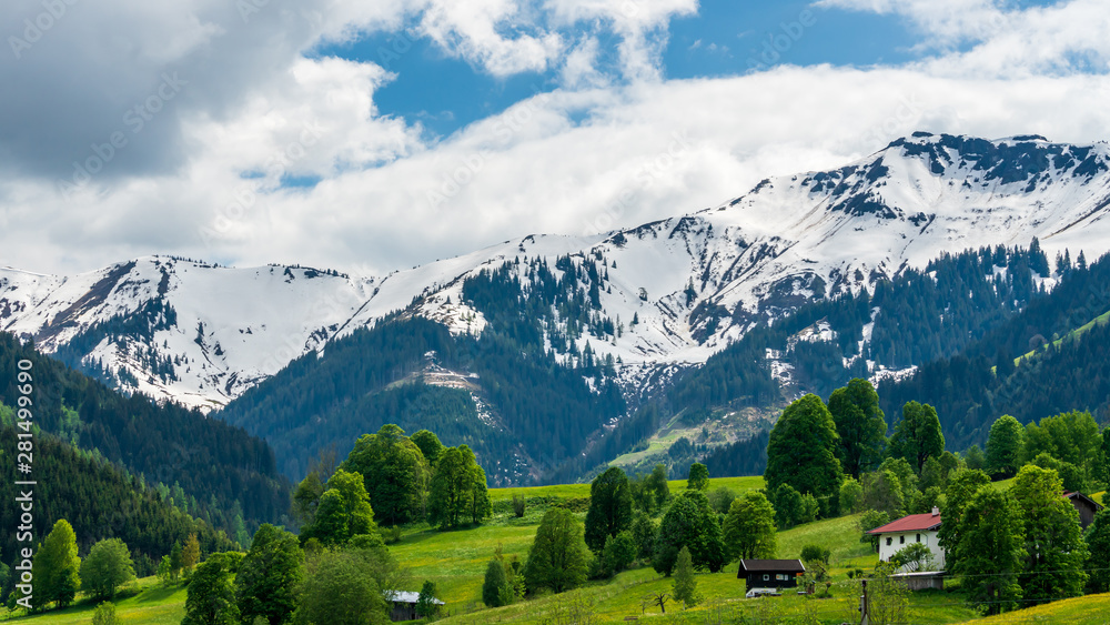 Mountain landscape in the Austrian Alps