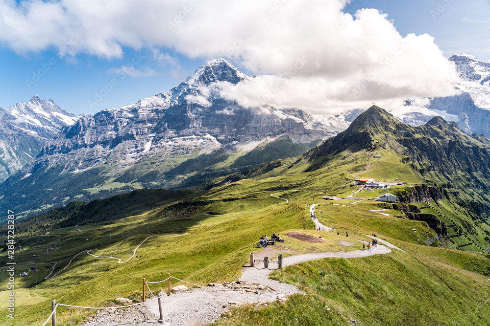 On the Top vom Männlichen, Wengen, Grindelwald, Eiger, Berner Oberland, Schweiz