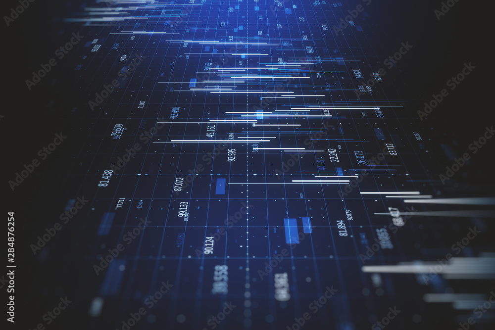 Abstract big data background