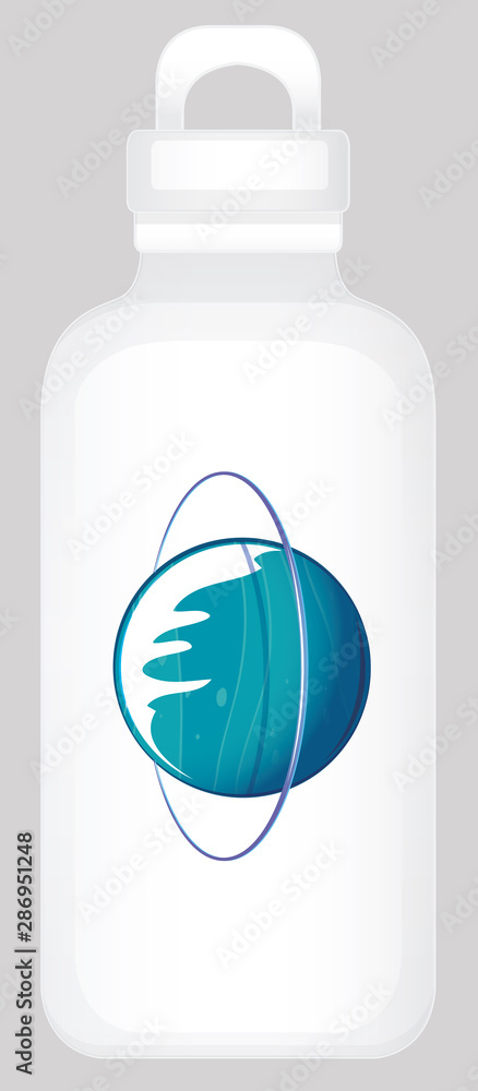 蓝色星球水瓶设计