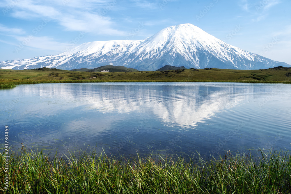 Lake near Tolbachik volcano, Kamchatka, Russia