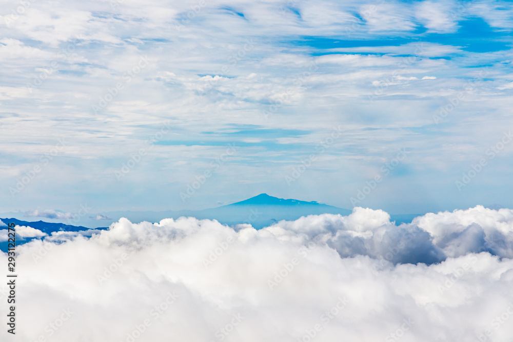 岩手山の頂上から見える鳥海山