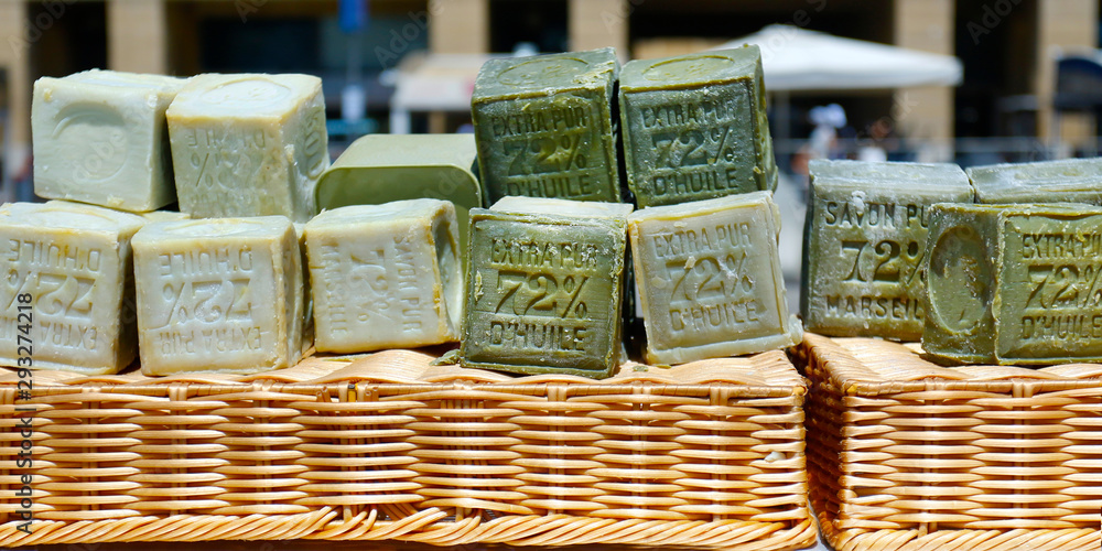 传统法国马赛肥皂，带文本马赛肥皂，纯肥皂72%