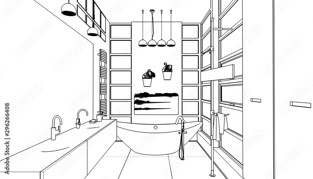 当代浴室改造（草图）
