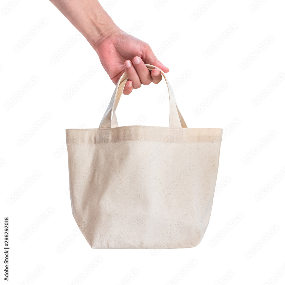 环保肩扛购物袋用手提包帆布白棉布实物模型空白模板隔离衣