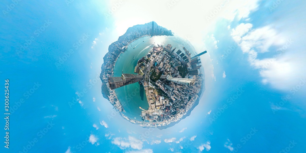 香港城全景鸟瞰图