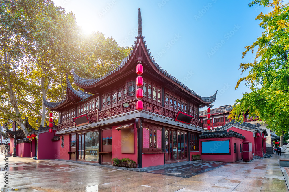 南京孔庙老建筑……