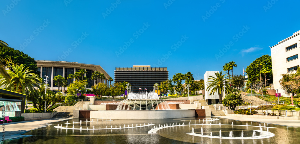 洛杉矶市中心大公园喷泉