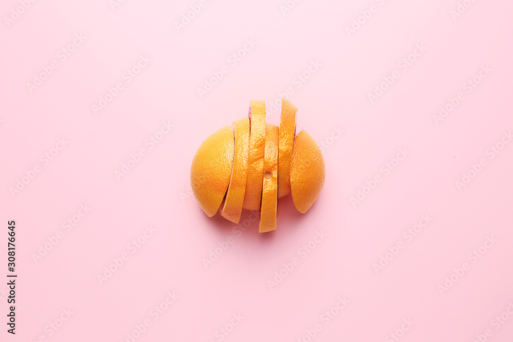 色底鲜切葡萄柚