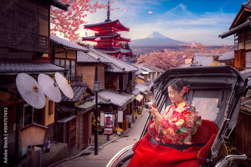 日本旅游概念照