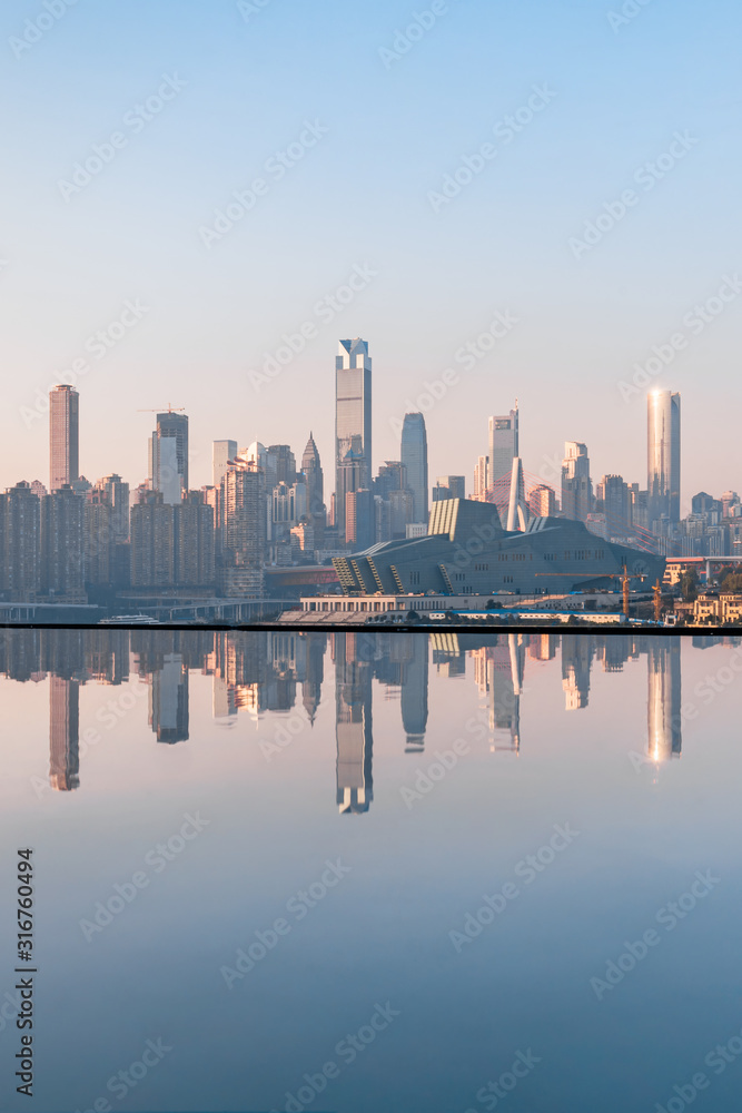 中国重庆的高楼大厦风光