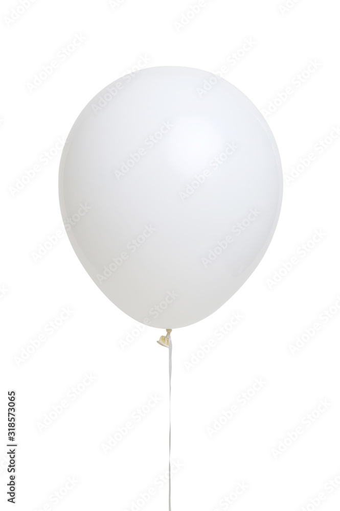 白色隔离氦气球