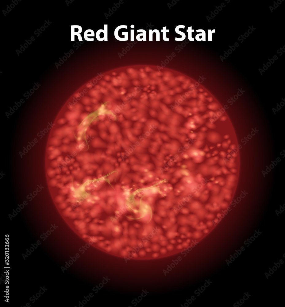 暗空间中的红巨星