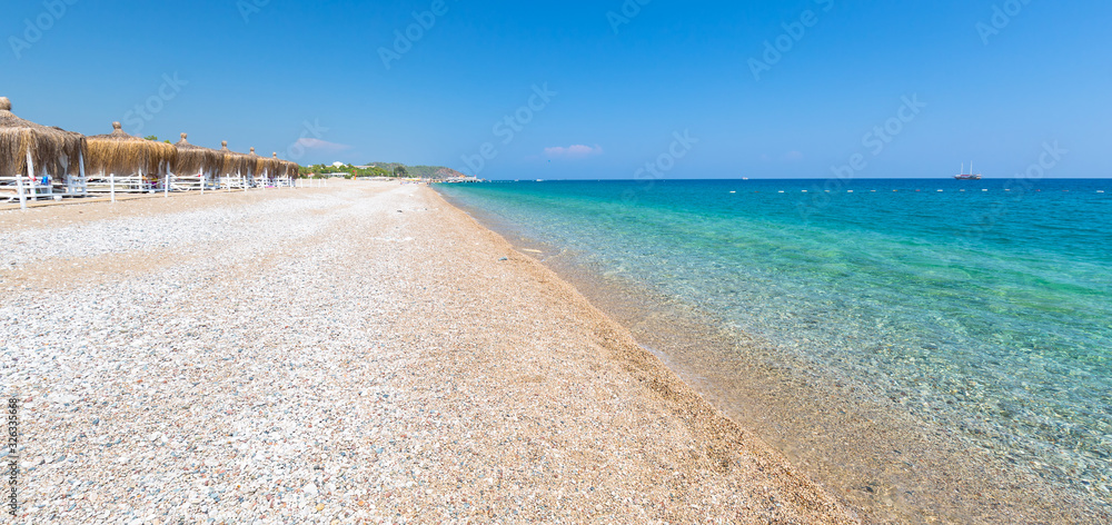 土耳其里维埃拉海岸，拥有令人惊叹的海滩，Tekirova