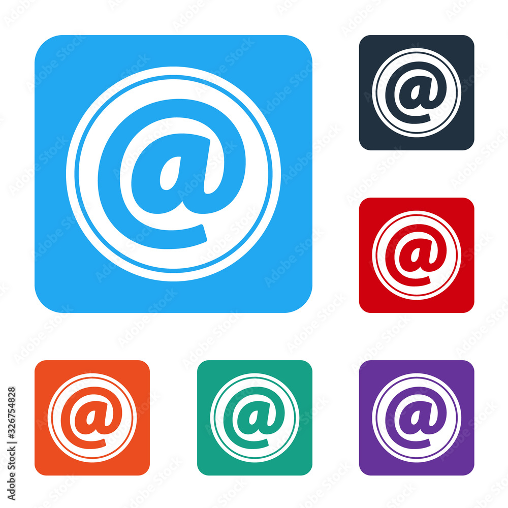 白色邮件和电子邮件图标隔离在白色背景上。信封符号电子邮件。电子邮件标志。