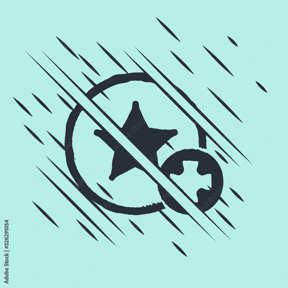 Black Star icon isolated on green background. Favorite, best rating, award symbol. Add to concept. G