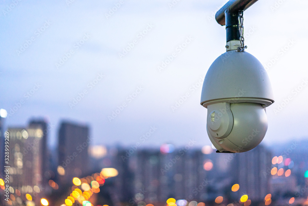 CCTV camera in city