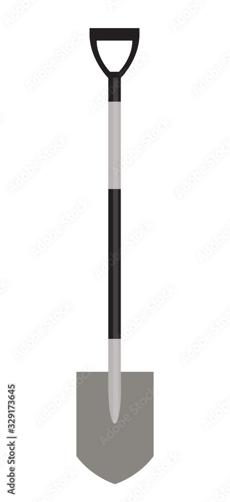 Shovel Icon ob white background. Vector Illustration