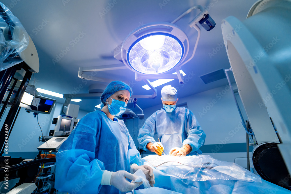 Medical robot. Robotic Surgery. Medical operation involving robot. Minimally invasive robotic surger