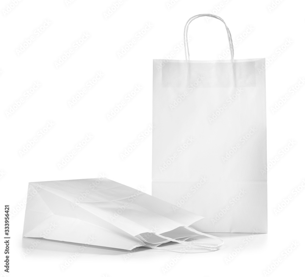 白底纸质购物袋
