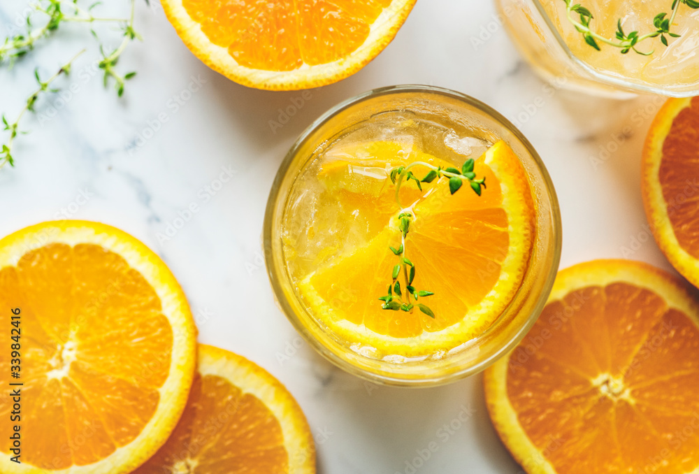 Orange and thyme infused water recipe