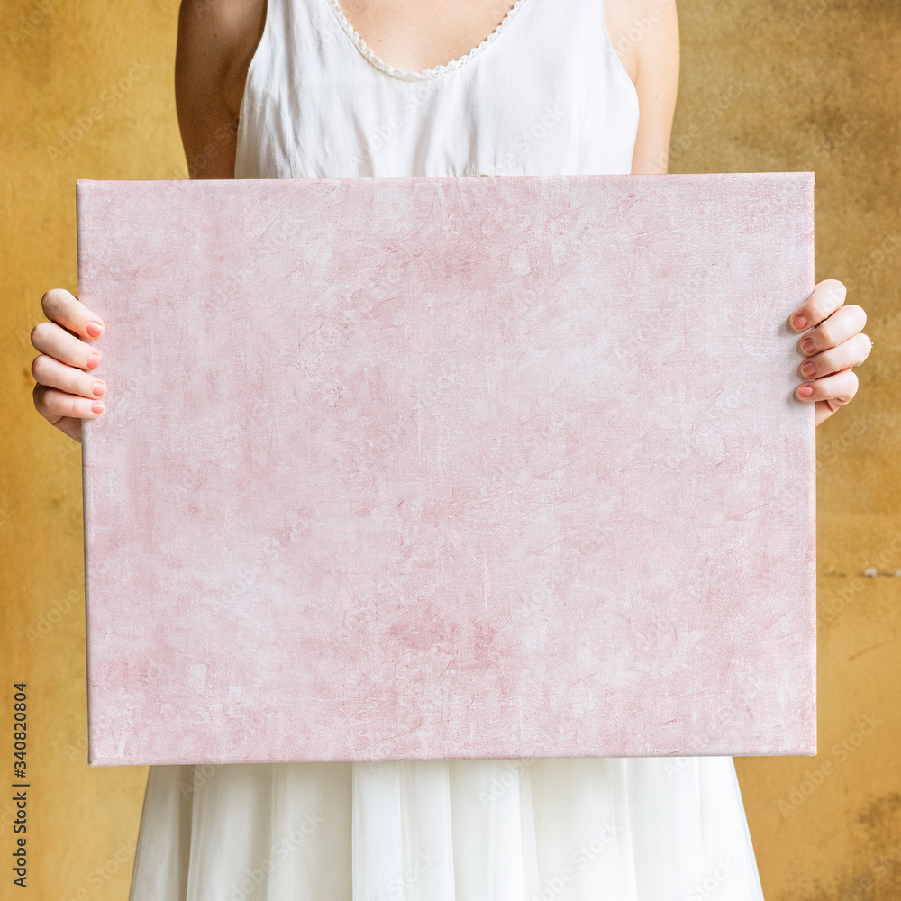 粉红色空白板