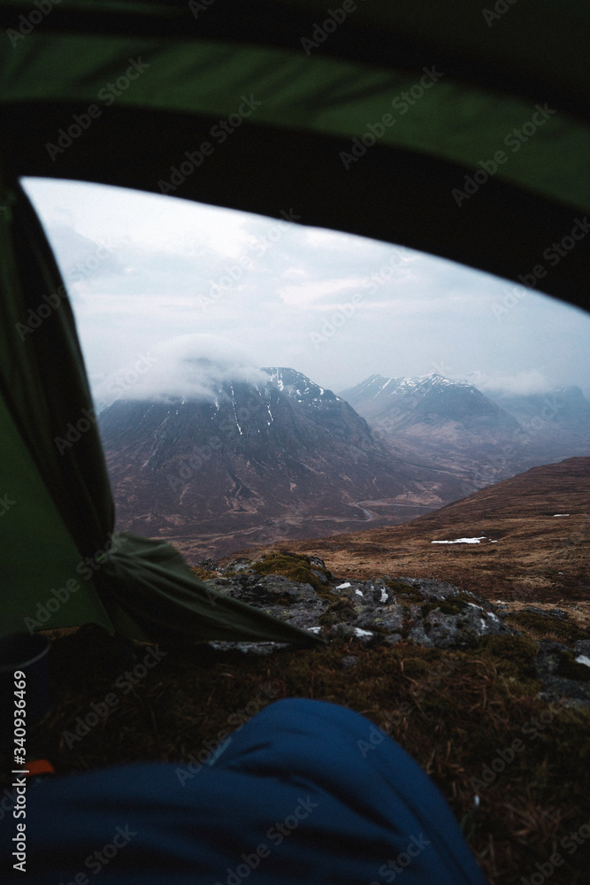 View from a tent