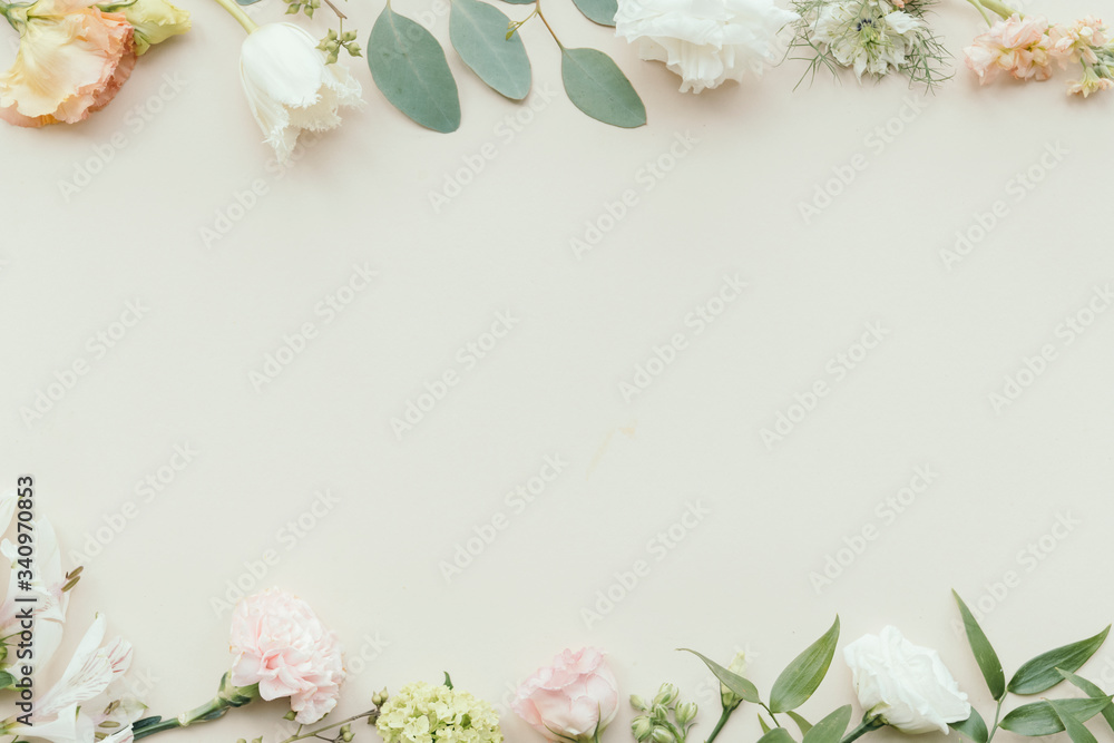 Blank floral card