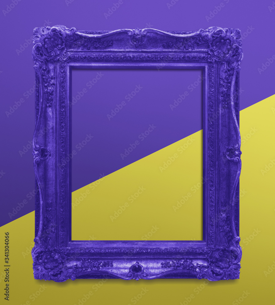 紫色空白框架实物模型