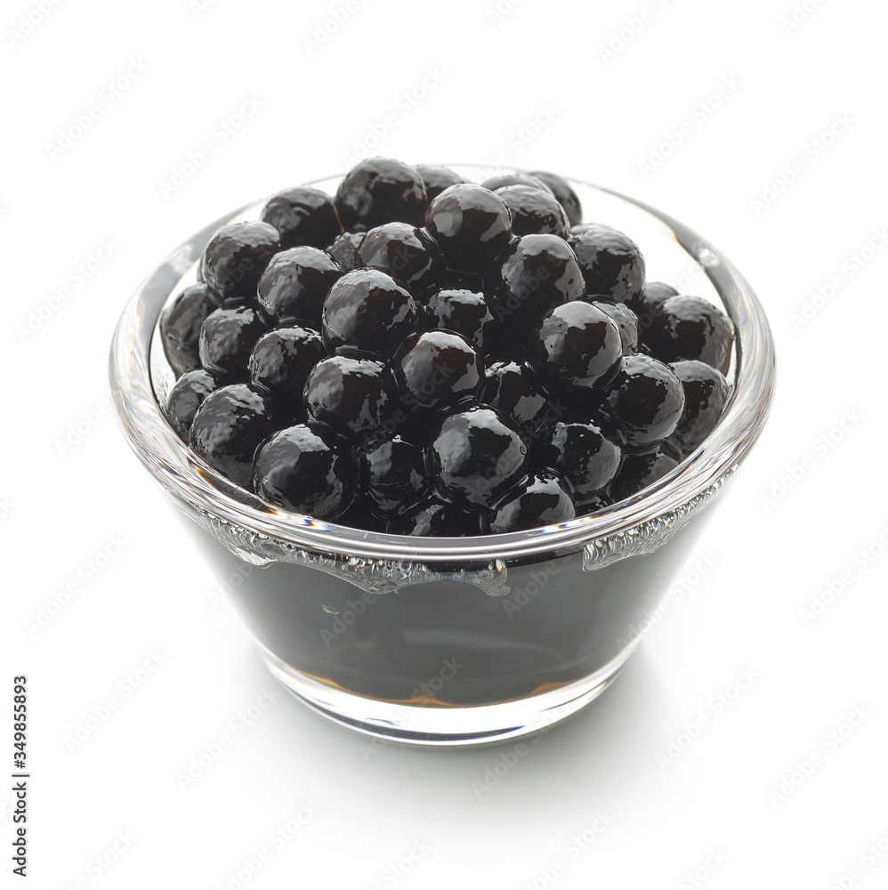 black tapioca pearls for bubble tea