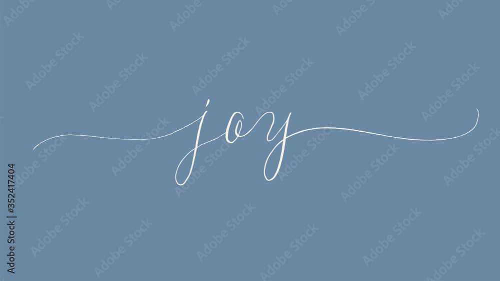 Joy字体矢量的手写风格