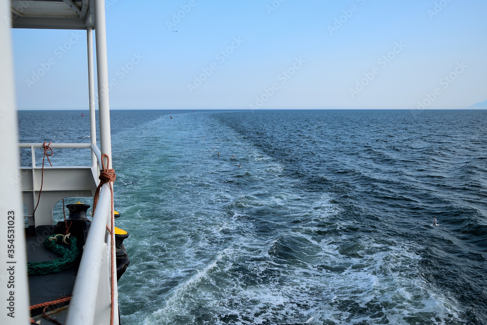 海上游轮。渡轮。希腊。爱琴海