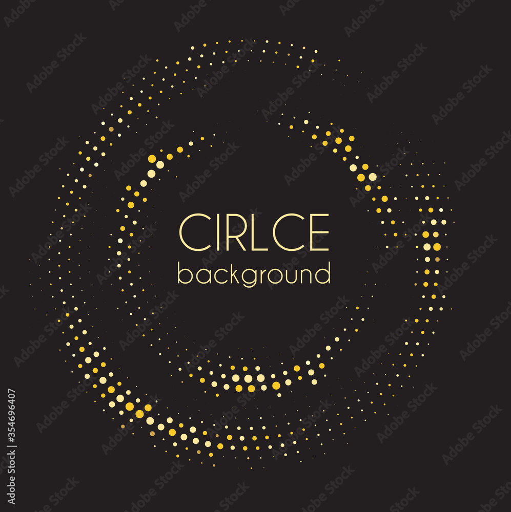 Abstract Circle Dot Background. Vector Illustration