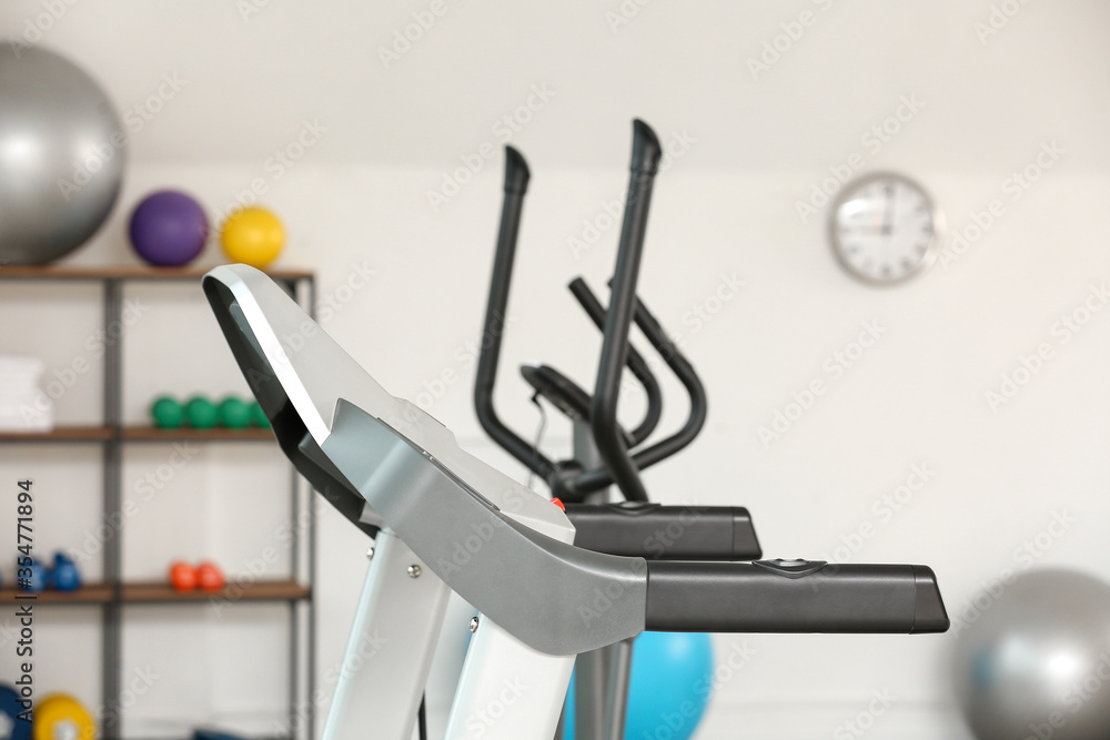 Exercise machines in modern gym