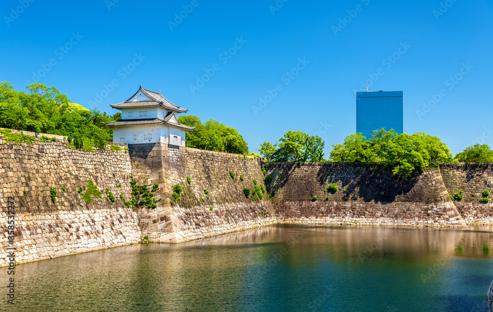 日本大阪城堡护城河