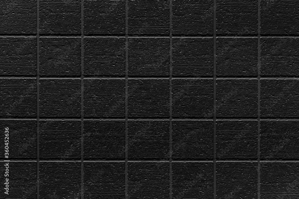 深色瓷砖纹理背景。黑白，黑色背景，黑色纹理，黑色瓷砖