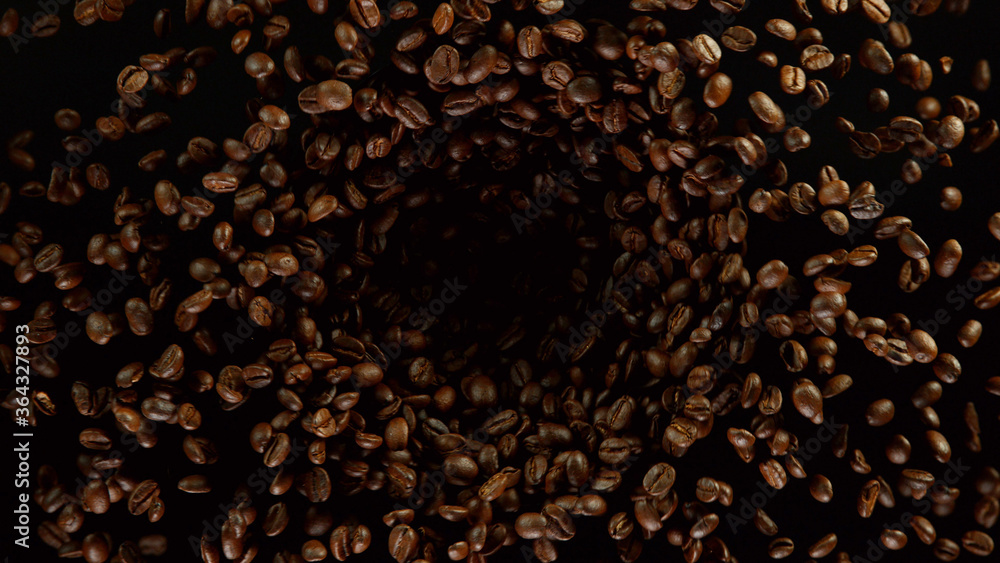 烘焙咖啡豆的背景