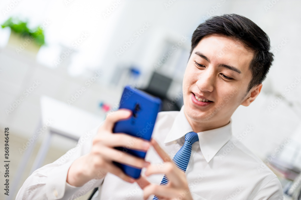 businessman use smart phone