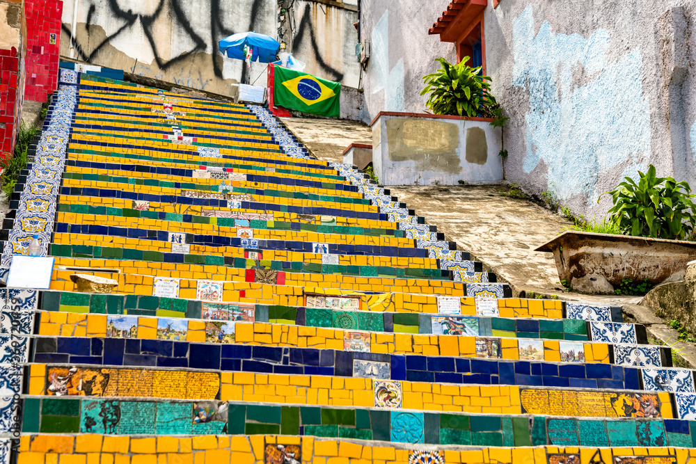 Selaron Steps，巴西里约热内卢的著名旅游景点