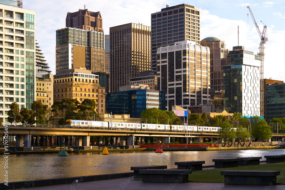 A view of the Yarra River,CBD Melbourne