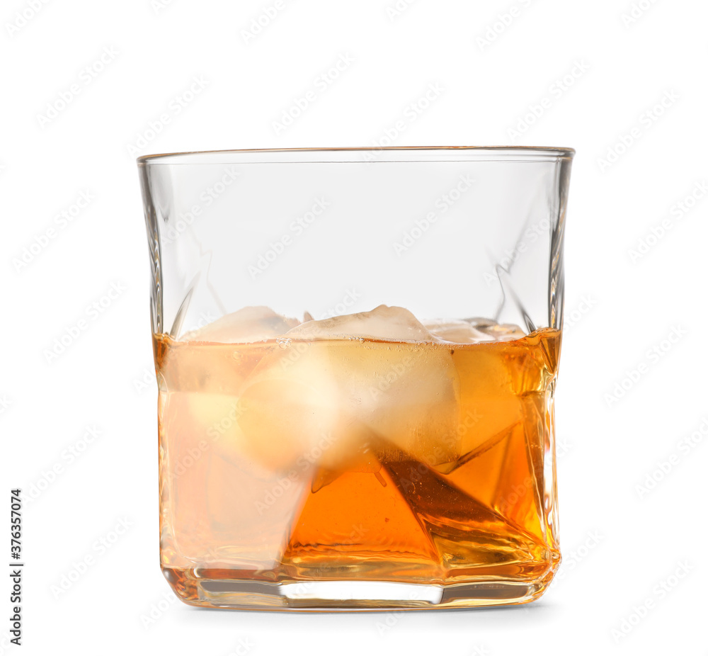 白底威士忌冰块玻璃杯