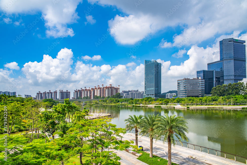 中国广东省广州南沙自由贸易区城市景观