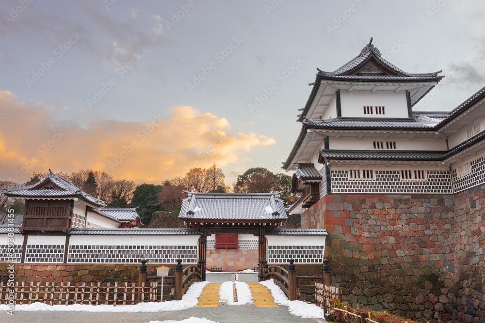 金泽，冬天的日本城堡