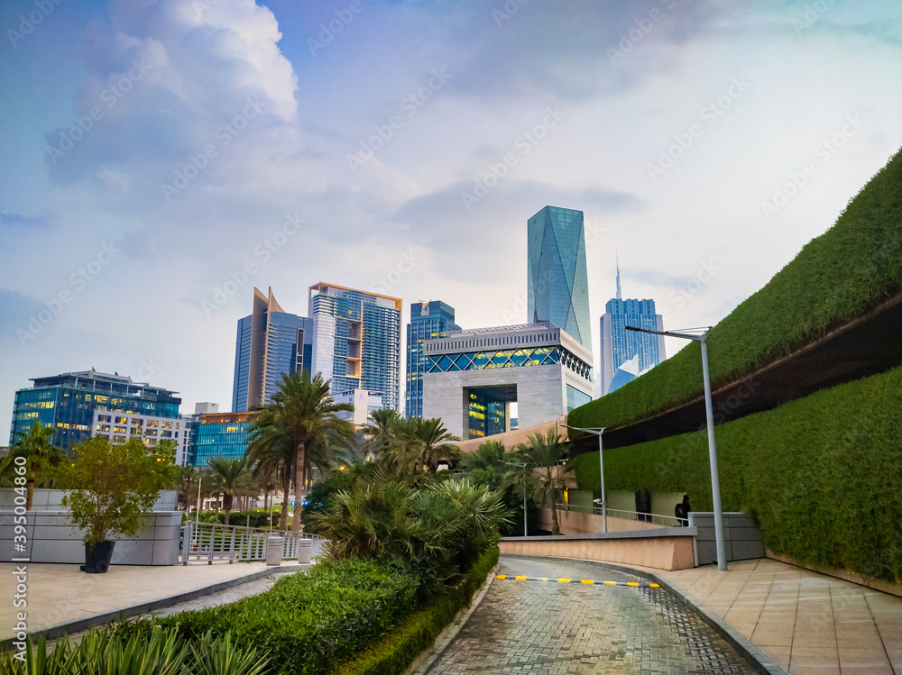 阿联酋迪拜市中心的迪拜国际金融中心DIFC