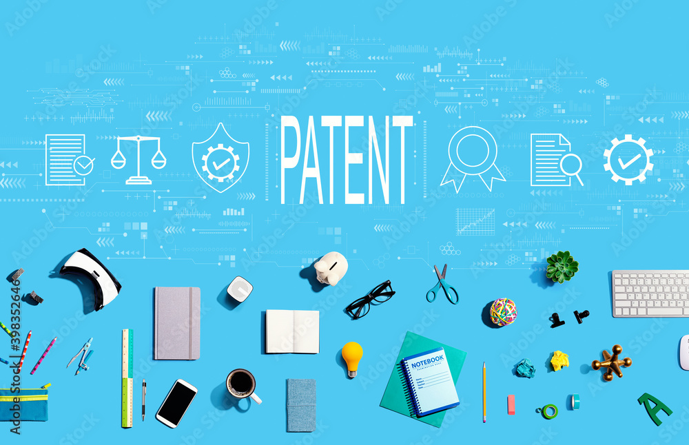 电子产品和办公用品的专利概念