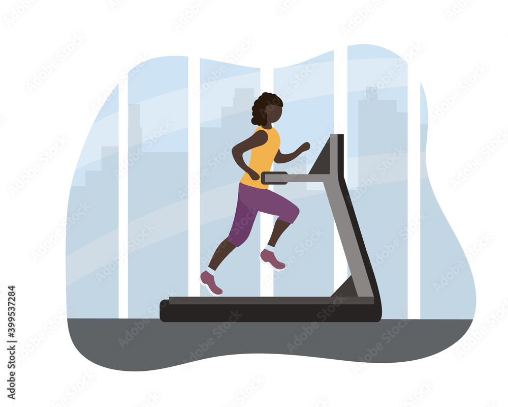 一个在跑步机上的非洲黑人女性。每天进行运动训练，健康的生活方式。运动
1927870918,一个年轻人头部侧面的肖像剪影。一行连续的粗粗单dra
