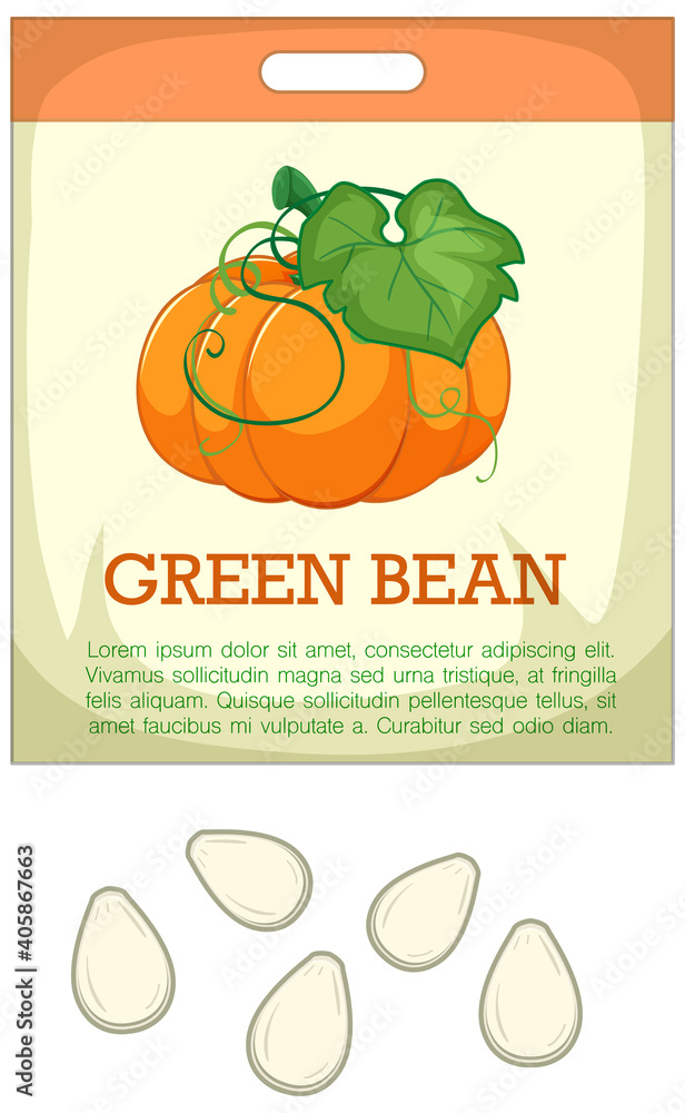 Pumpkin seeds with packaging