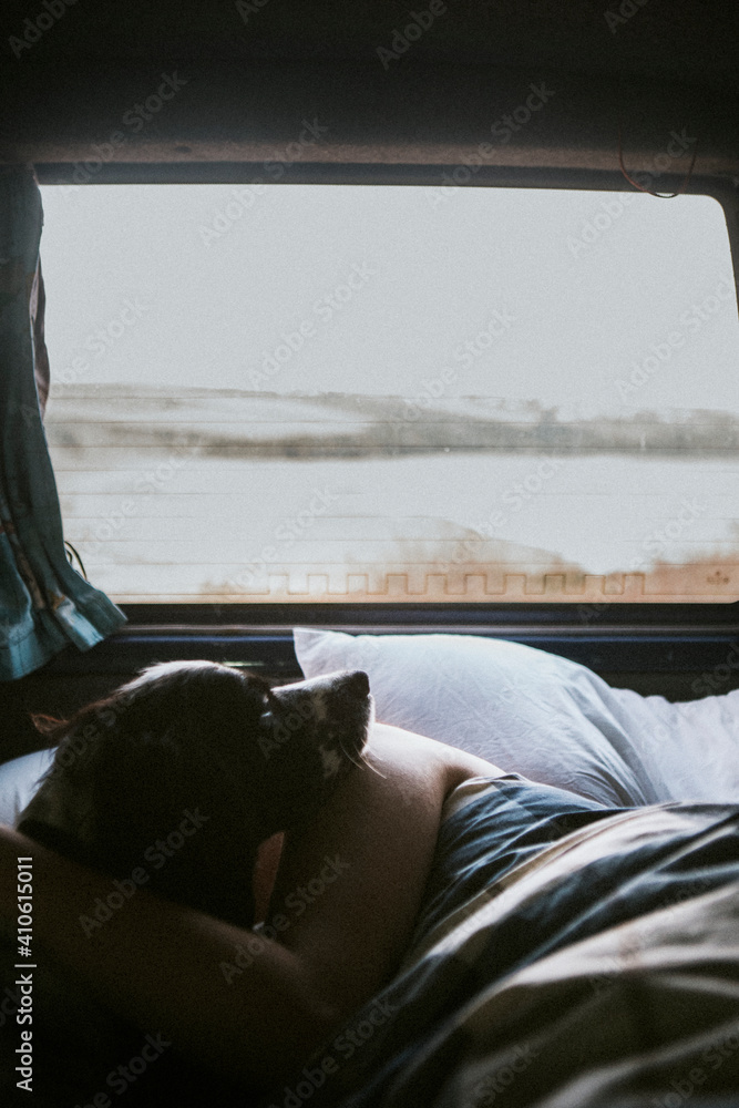 Sleeping in the van